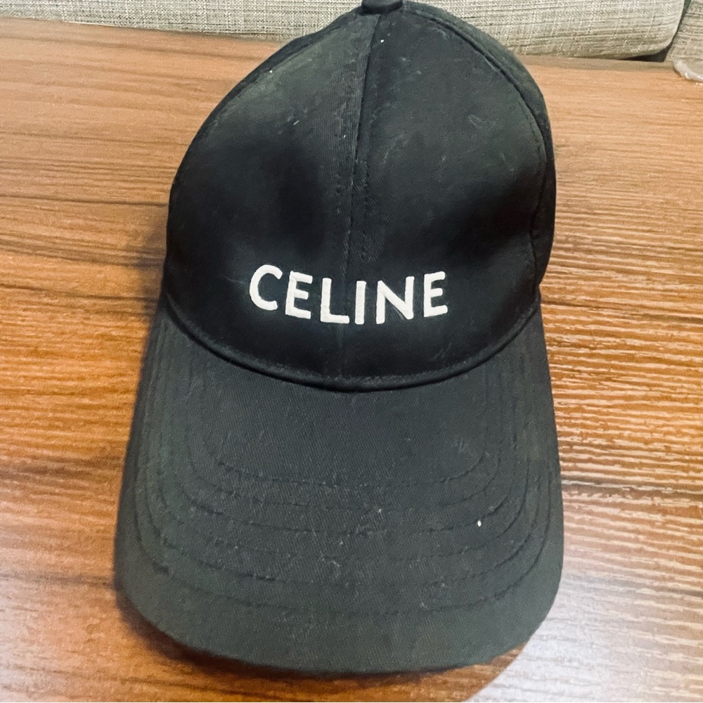Celine Classic Black Baseball Cap